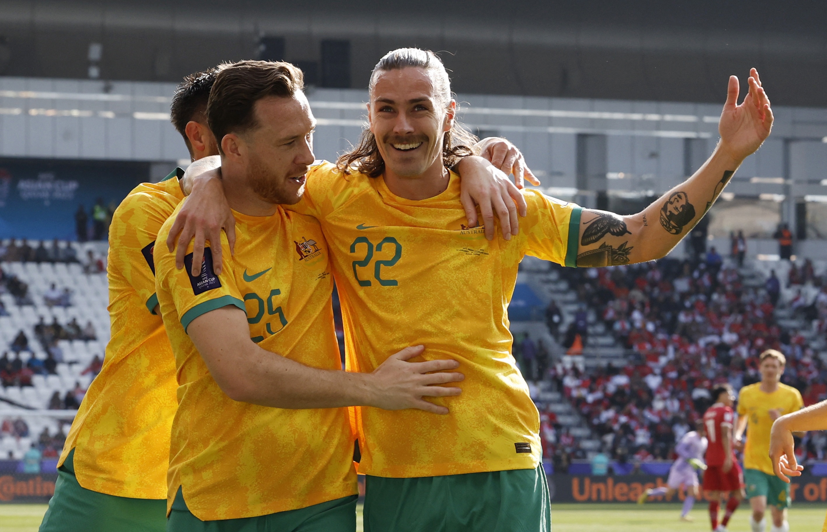 澳大利亚队在国际足球赛中夺冠